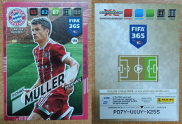 AC - 170 THOMAS MULLER  FC BAYERN MUNCHEN  PANINI FIFA 365 2018 ADRENALYN TRADING CARD - Trading Cards