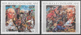 CENTRAFRIQUE - BICENTENAIRE DE LA REVOLUTION FRANCAISE - N° 821 ET 822 - NEUF** MNH - Franse Revolutie