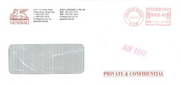 HONG KONG - 2023 - POSTAL FRANKING MACHINE COVER TO DUBAI. - Lettres & Documents