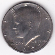 Etats Unis Half Dollar 1977 D Denver,  Kennedy, En Cuivre Plaqué Cupronickel, KM# 202b - 1964-…: Kennedy