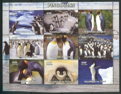 (lot L25) Tchad ** Feuillet - Pingouins - Penguins