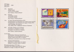 1980 Schweiz PTT Faltblatt Nr.177, ET ° Mi:CH 1180-1183, Zum:CH 645-648, Sondermarken  PTT - Serie - Brieven En Documenten