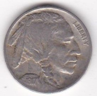 Etats Unis, Five Cents 1917 , Buffalo, En Cupronickel, KM# 134 - 1913-1938: Buffalo
