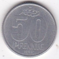 RDA . 50 Pfennig 1958 A Berlin , En Aluminium, KM# 12 - 50 Pfennig