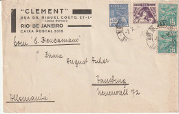 Brasil Brasilien 1936 -  Postgeschichte - Storia Postale - Histoire Postale - Covers & Documents