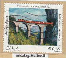 USATI ITALIA 2010 - Ref.1151A "FERROVIA RETICA" 1 Val. - - 2001-10: Oblitérés