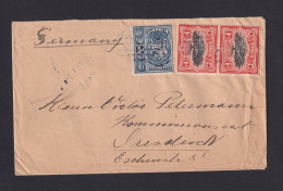 1929 - 1/2 P. Und 2x 1 P. Auf Brief Ab VAVAU Nach Deutschland - Schiffspost-Stempel - Tonga (...-1970)