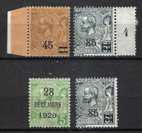 MONACO 1921-1924:  Lot De Neufs** - Unused Stamps