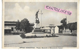 Calabria-reggio Calabria-oppido Mamertina Piazza Mamerto Veduta Monumento Ai Caduti (f.piccolo) - Autres & Non Classés