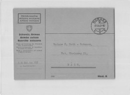 AG2655 HELVETIA ESERCITO SVIZZERO - F.M. BAT. 162 - MORGES TO BALE 1940 - Poststempel
