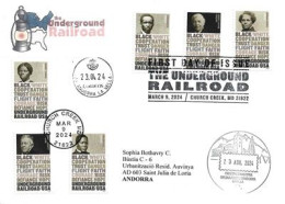 2024.The Underground Railroad  (network Of Routes Established In USA ,19th Century,used By Enslaved Americans) FDC - 2011-...