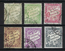 MONACO Taxe 1905-43:  Lot D' Obl. - Postage Due