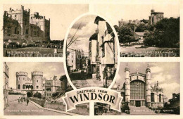 42717947 Windsor Berkshire East Terrace River Thames And Castle Norman Tower St  - Sonstige & Ohne Zuordnung