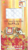 Pàp Philaposte Montimbramoi International 250 G, Vignette "Sabine" (2021) "Sous Le Signe Du Buffle" - Official Stationery