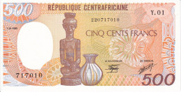 BILLETE DE REPUBLICA CENTROAFRICANA DE 500 FRANCS DEL AÑO 1985 SIN CIRCULAR (UNC) (BANKNOTE) - Zentralafrik. Rep.