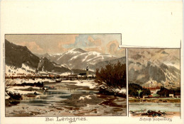 Lenggries - Schloss Hohenburg - Litho - Lenggries