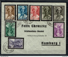 België 1935 - N° 411-418 - Rouwzegels Koningin Astrid - Lettres & Documents