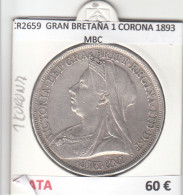 CR2659 MONEDA GRAN BRETAÑA 1 CORONA 1893 MBC  - Other - Europe