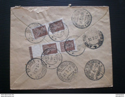 RUSSIA RUSSIE РОССИЯ STAMPS COVER 1927 RUSSIE TO ITALY RRR RIF.TAGG. (75) - Lettres & Documents