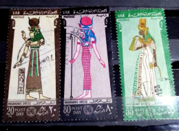 Egypt 1968 , Complete SET Of The Post Day Stamps, VF, Ancient Egypt Costumes - Gebruikt