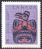 Canada Noel Christmas 1990 Corbeau Raven Inuit MNH ** Neuf SC (C12-96a) - Nuevos