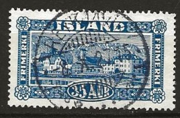 Iceland Island 1925 Views Of Iceland, Reykjavik With Esja Mountains MI 117 Cancelled(o)   Very Nice  8 X 27 - Oblitérés