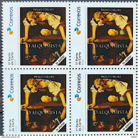 SI 05 Brazil Institutional Stamp Alchemist Paulo Coelho Literature 2023 Block Of 4 - Personnalisés