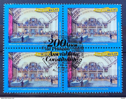 C 4133 Brazil Stamp 200 Years Right Constituent Assembly 2023 Block Of 4 CBC DF - Unused Stamps