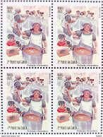 C 4128 Brazil Stamp Profession Lunch Lady Child Gastronomy 2023 Block Of 4 - Unused Stamps