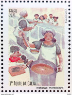 C 4128 Brazil Stamp Profession Lunch Lady Child Gastronomy 2023 - Unused Stamps