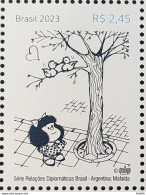 C 4123 Brazil Stamp Diplomatic Relations Argentina Mafalda Sunglasses 2023 - Unused Stamps