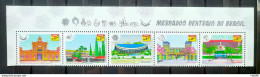 C 4114 Brazil Stamp Central Markets Economics 2023 Full Serie Vignette - Unused Stamps