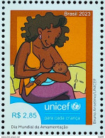 C 4112 Brazil Stamp World Breastfeeding Day Child Health Unicef ​​2023 Brown - Unused Stamps