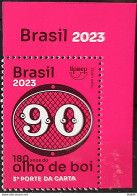 C 4110 Brazil Stamp 180 Years Bulls Eye 90 Reis 2023 Vignette Brazil - Unused Stamps