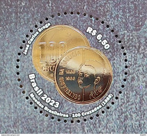 C 4091 Brazil Stamp Brazilian Coins Economy Money Numismatic 2023 Slave - Unused Stamps