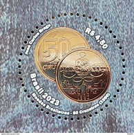 C 4093 Brazil Stamp Brazilian Coins Economy Money Numismatic 2023 Baiana - Unused Stamps
