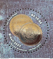 C 4087 Brazil Stamp Brazilian Coins Economy Money Numismatic 2023 Coat Of Arm Empire - Unused Stamps