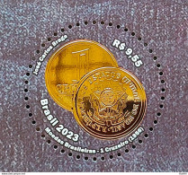 C 4088 Brazil Stamp Brazilian Coins Economy Money Numismatic 2023 Coat Of Arm Republica - Unused Stamps