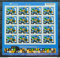 C 4086 Brazil Stamp Social Security Train Economy Flag Work 2023 Sheet - Unused Stamps
