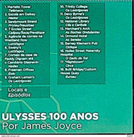 Vignette Locations And Episodes Brazil Stamp Diplomatic Relations Ireland Literature Ulysses James Joyce 2022 - Neufs