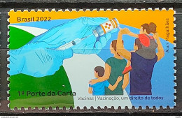C 4082 Brazil Stamp Vaccines Health Right Hand 2022 - Unused Stamps