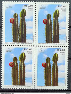 C 4071 Brazil Stamp Mercosul Series Fauna And Flora Suculents 2022 Block Of 4 - Neufs