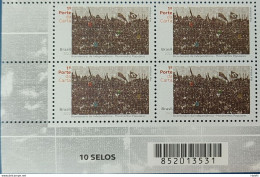 C 4056 Brazil Stamp Bicentenary Of Indenpendence Popular Movements 2022 Block Of 4 Barcode - Unused Stamps
