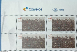 C 4056 Brazil Stamp Bicentenary Of Indenpendence Popular Movements 2022 Block Of 4 Vignette Correios - Neufs