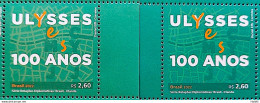 C 4054 Brazil Stamp Diplomatic Relations Ireland Literature Ulysses James Joyce 2022 Color Variety 1 - Unused Stamps
