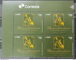 C 4055 Brazil Stamp Bicentennial Of Independence Official Brand Sword Portugal 2022 Block Of 4 Vignette Correios - Unused Stamps