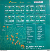 C 4053 Brazil Stamp Diplomatic Relations Brazil Ireland Literature Ulysses James Joyce 2022 Sheet - Neufs