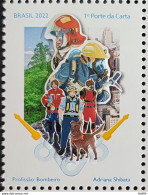 C 4052 Brazil Stamp Professional Firefighter Helmet Dog Mask 2022 - Unused Stamps