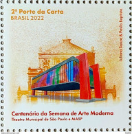 C 4034 Brazil Stamp Modern Art Week Centenary Literature Museum Theater 2022 - Neufs