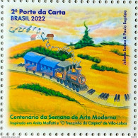 C 4036 Brazil Stamp Modern Art Week Centenary Literature Train Piano Music 2022 - Neufs